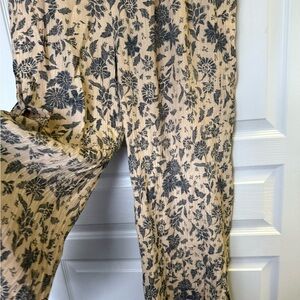 Wonderly Beige and Black Floral Pants